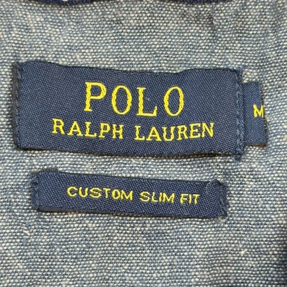Polo Ralph Lauren Big Pony Polo Mens Medium Grey Good Custom Slim‎ Fit Cotton